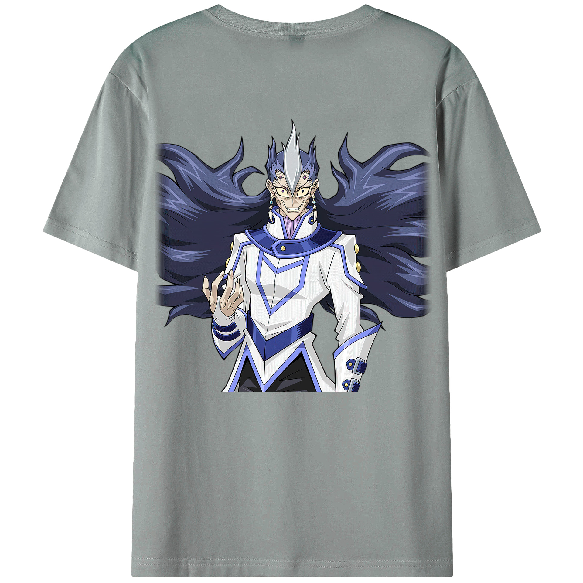 （画像用） 遊☆戯☆王 Yu-Gi-Oh! 綿100％ メンズ半袖Tシャツ（バックプリント） 通気性